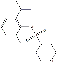N-[2-methyl-6-(propan-2-yl)phenyl]piperazine-1-sulfonamide Structure