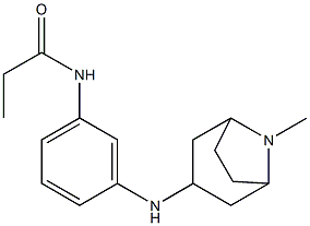 N-[3-({8-methyl-8-azabicyclo[3.2.1]octan-3-yl}amino)phenyl]propanamide,,结构式