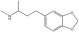 N-[3-(1,3-benzodioxol-5-yl)-1-methylpropyl]-N-methylamine 化学構造式