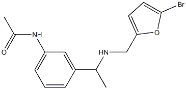 N-[3-(1-{[(5-bromofuran-2-yl)methyl]amino}ethyl)phenyl]acetamide Structure