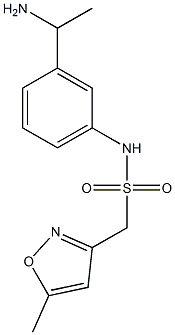 N-[3-(1-aminoethyl)phenyl]-1-(5-methyl-1,2-oxazol-3-yl)methanesulfonamide