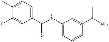 N-[3-(1-aminoethyl)phenyl]-3-fluoro-4-methylbenzamide Struktur