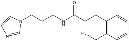 N-[3-(1H-imidazol-1-yl)propyl]-1,2,3,4-tetrahydroisoquinoline-3-carboxamide,,结构式