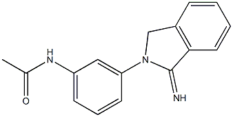 N-[3-(1-imino-2,3-dihydro-1H-isoindol-2-yl)phenyl]acetamide Structure