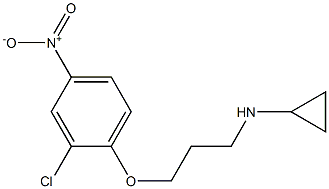 N-[3-(2-chloro-4-nitrophenoxy)propyl]cyclopropanamine Struktur