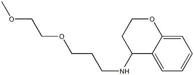 N-[3-(2-methoxyethoxy)propyl]-3,4-dihydro-2H-1-benzopyran-4-amine,,结构式