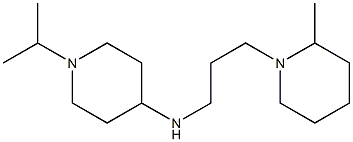 N-[3-(2-methylpiperidin-1-yl)propyl]-1-(propan-2-yl)piperidin-4-amine,,结构式