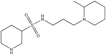 N-[3-(2-methylpiperidin-1-yl)propyl]piperidine-3-sulfonamide Struktur