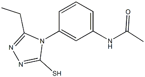 N-[3-(3-ethyl-5-sulfanyl-4H-1,2,4-triazol-4-yl)phenyl]acetamide Structure