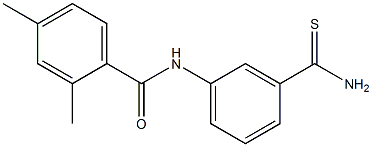 N-[3-(aminocarbonothioyl)phenyl]-2,4-dimethylbenzamide,,结构式