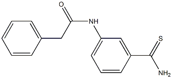 N-[3-(aminocarbonothioyl)phenyl]-2-phenylacetamide,,结构式