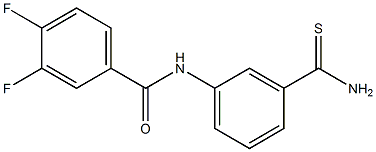 N-[3-(aminocarbonothioyl)phenyl]-3,4-difluorobenzamide Structure