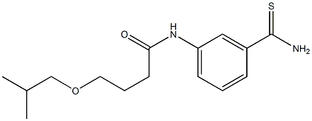 N-[3-(aminocarbonothioyl)phenyl]-4-isobutoxybutanamide Struktur