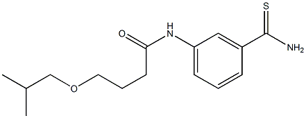 N-[3-(aminocarbonothioyl)phenyl]-4-isobutoxybutanamide Structure