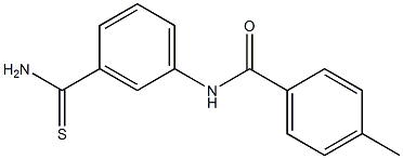 N-[3-(aminocarbonothioyl)phenyl]-4-methylbenzamide Struktur