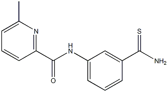 N-[3-(aminocarbonothioyl)phenyl]-6-methylpyridine-2-carboxamide