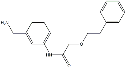 N-[3-(aminomethyl)phenyl]-2-(2-phenylethoxy)acetamide,,结构式