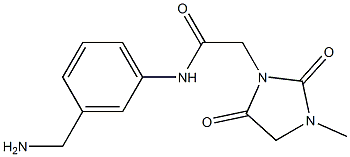 N-[3-(aminomethyl)phenyl]-2-(3-methyl-2,5-dioxoimidazolidin-1-yl)acetamide