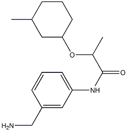 N-[3-(aminomethyl)phenyl]-2-[(3-methylcyclohexyl)oxy]propanamide Structure
