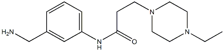 N-[3-(aminomethyl)phenyl]-3-(4-ethylpiperazin-1-yl)propanamide