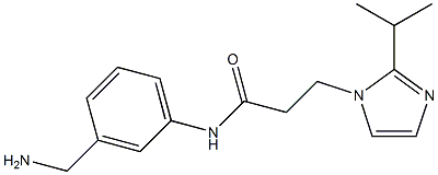  N-[3-(aminomethyl)phenyl]-3-[2-(propan-2-yl)-1H-imidazol-1-yl]propanamide