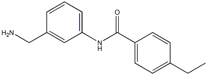 N-[3-(aminomethyl)phenyl]-4-ethylbenzamide,,结构式