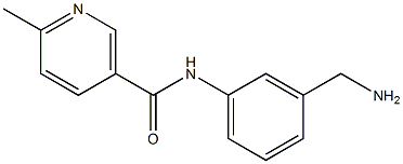 N-[3-(aminomethyl)phenyl]-6-methylnicotinamide 化学構造式