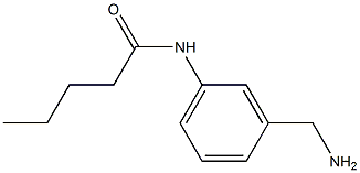 N-[3-(aminomethyl)phenyl]pentanamide 结构式