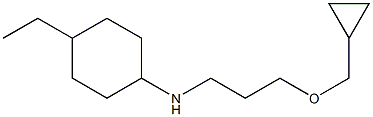 N-[3-(cyclopropylmethoxy)propyl]-4-ethylcyclohexan-1-amine Struktur