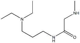 N-[3-(diethylamino)propyl]-2-(methylamino)acetamide 化学構造式