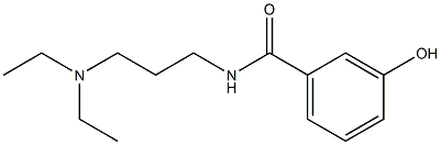 N-[3-(diethylamino)propyl]-3-hydroxybenzamide 结构式