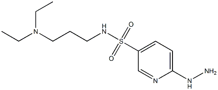 N-[3-(diethylamino)propyl]-6-hydrazinylpyridine-3-sulfonamide Struktur
