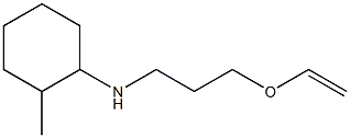 N-[3-(ethenyloxy)propyl]-2-methylcyclohexan-1-amine 化学構造式