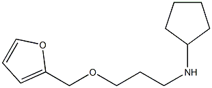 N-[3-(furan-2-ylmethoxy)propyl]cyclopentanamine Struktur