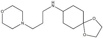 N-[3-(morpholin-4-yl)propyl]-1,4-dioxaspiro[4.5]decan-8-amine Struktur