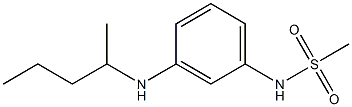 N-[3-(pentan-2-ylamino)phenyl]methanesulfonamide Structure