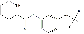 N-[3-(trifluoromethoxy)phenyl]piperidine-2-carboxamide,,结构式