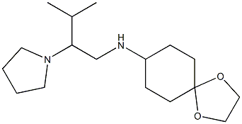  N-[3-methyl-2-(pyrrolidin-1-yl)butyl]-1,4-dioxaspiro[4.5]decan-8-amine