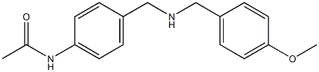 N-[4-({[(4-methoxyphenyl)methyl]amino}methyl)phenyl]acetamide Structure