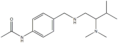 N-[4-({[2-(dimethylamino)-3-methylbutyl]amino}methyl)phenyl]acetamide Structure