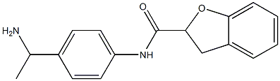 N-[4-(1-aminoethyl)phenyl]-2,3-dihydro-1-benzofuran-2-carboxamide Struktur