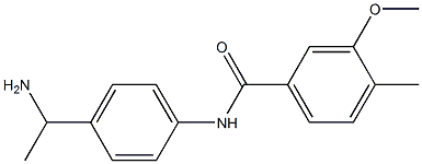 N-[4-(1-aminoethyl)phenyl]-3-methoxy-4-methylbenzamide,,结构式