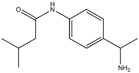 N-[4-(1-aminoethyl)phenyl]-3-methylbutanamide Structure