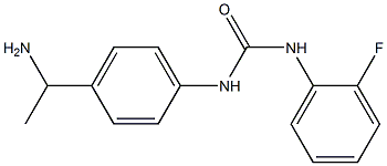N-[4-(1-aminoethyl)phenyl]-N'-(2-fluorophenyl)urea Structure
