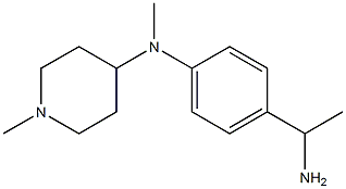N-[4-(1-aminoethyl)phenyl]-N,1-dimethylpiperidin-4-amine Struktur