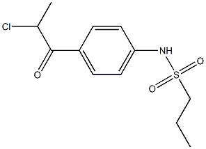 N-[4-(2-chloropropanoyl)phenyl]propane-1-sulfonamide 化学構造式