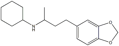 N-[4-(2H-1,3-benzodioxol-5-yl)butan-2-yl]cyclohexanamine,,结构式