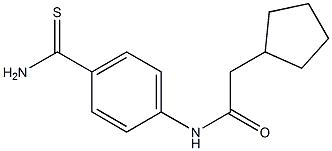 N-[4-(aminocarbonothioyl)phenyl]-2-cyclopentylacetamide|