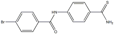 N-[4-(aminocarbonothioyl)phenyl]-4-bromobenzamide Structure