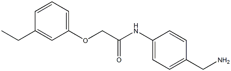 N-[4-(aminomethyl)phenyl]-2-(3-ethylphenoxy)acetamide Structure